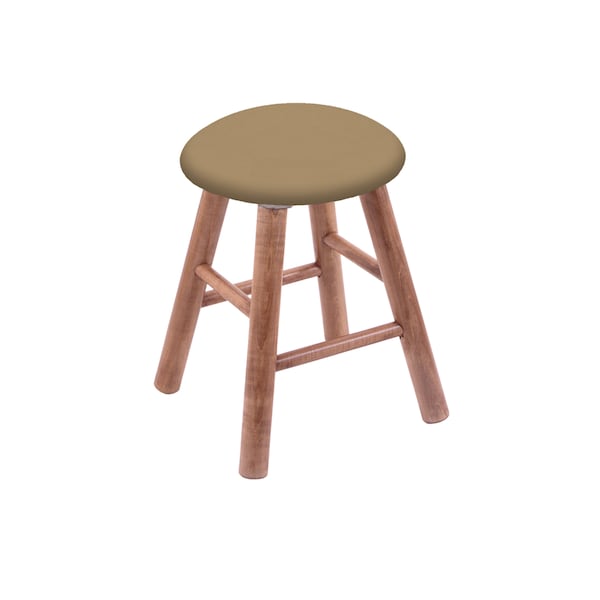 Maple Vanity Stool, Medium Finish, Graph Poppy Seat